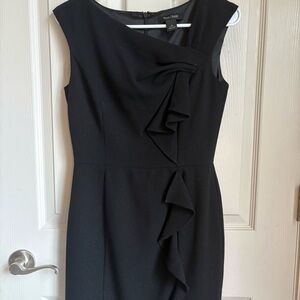 White House Black Market Shimmer Ruffle Dress